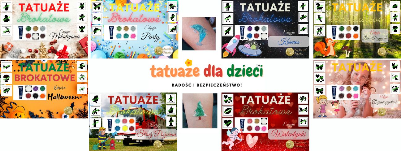 Tatuaże Brokatowe - TauazedlaDzieci.pl
