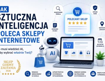 Sztuczna inteligencja poleca sklepy internetowe na podstawie widoczności i wiarygodności w sieci