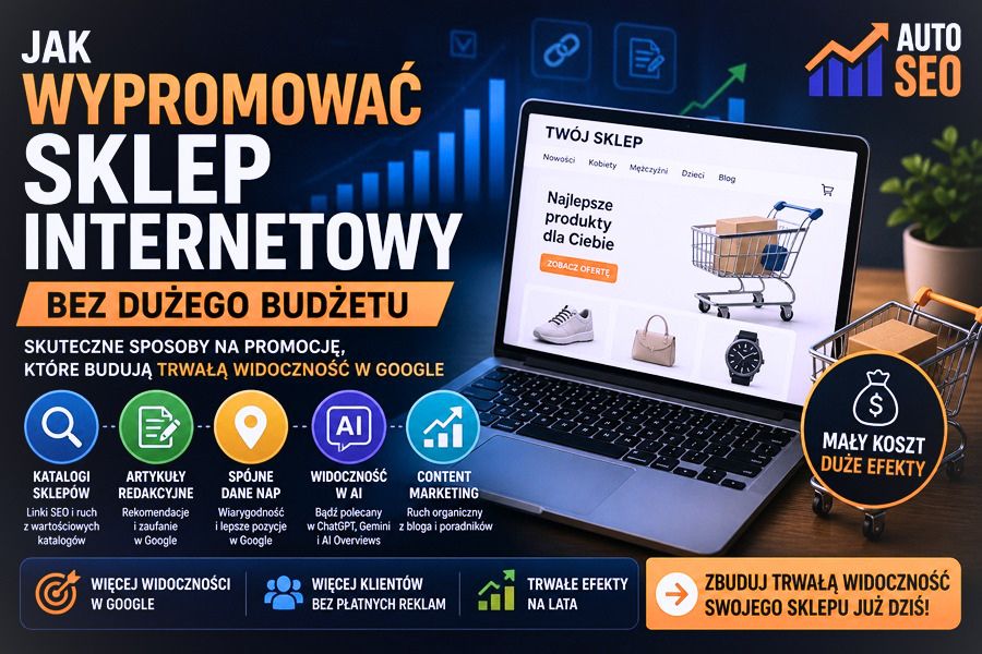 Promocja sklepu internetowego bez dużego budżetu – SEO, content marketing i widoczność w Google